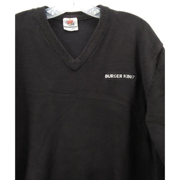 VINTAGE Burger King Sweater XL Manager Uniform Employee Logo Knit * - Picture 2 of 14